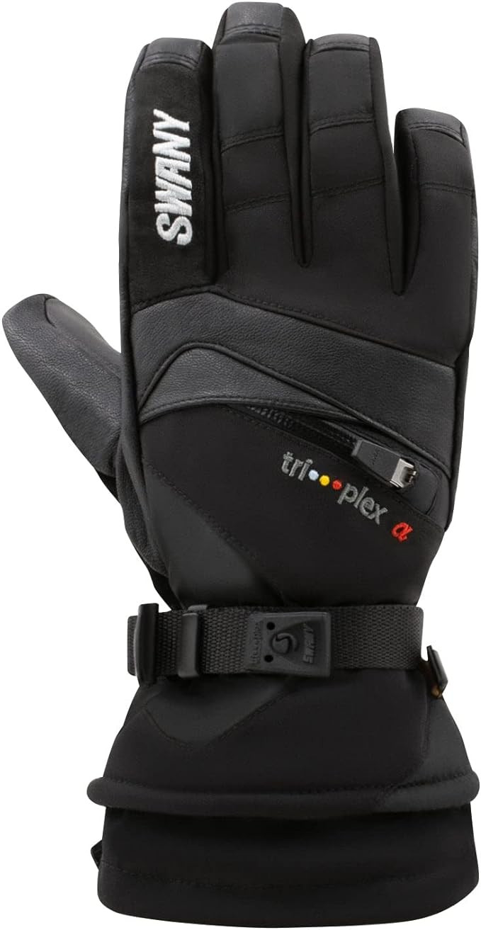 Swany Men's X-Change Sports Moisture-Wicking Quick-Drying Warm Durable Flexible Leather Winter Gl... | Amazon (US)