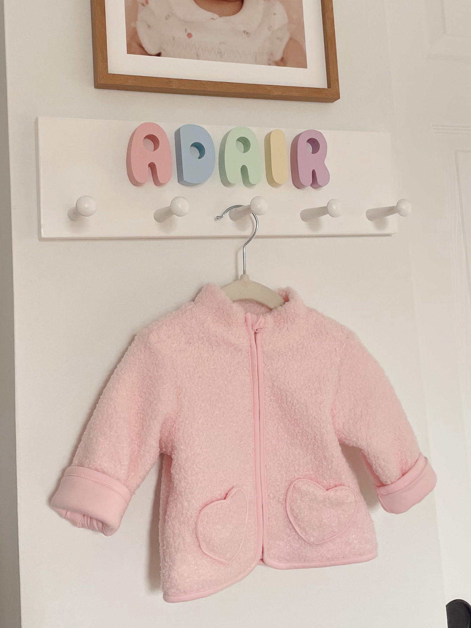 we love this little corner! baby hanging rack + new baby girl target jacket 💕

#LTKKids #LTKBaby