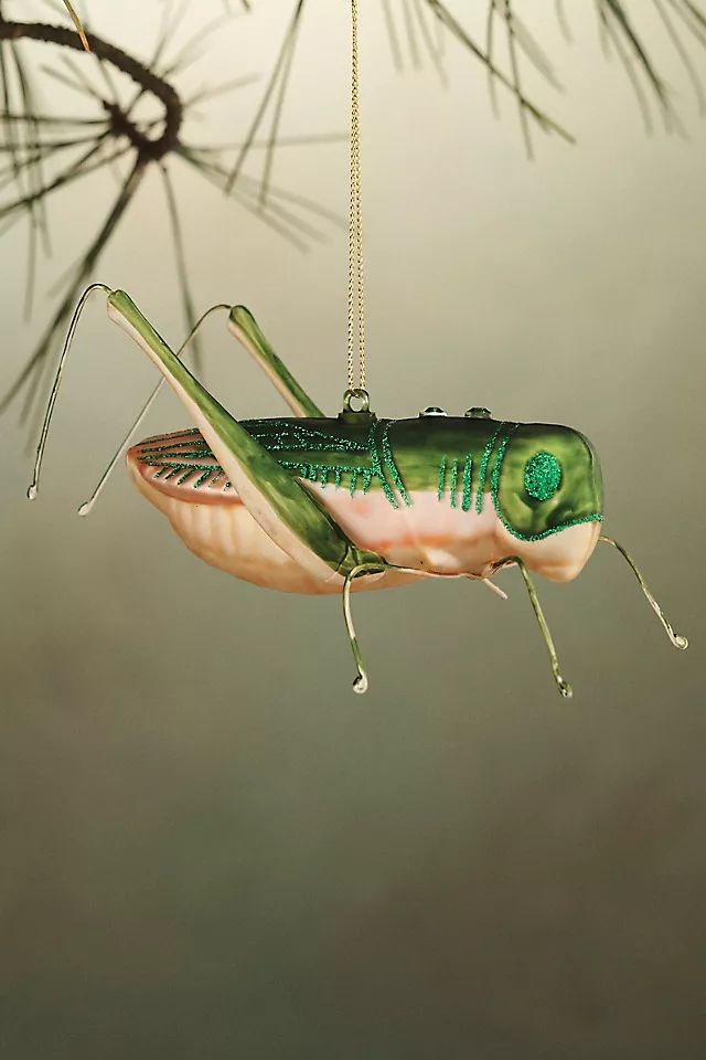 Grasshopper Glass Ornament | Anthropologie (US)