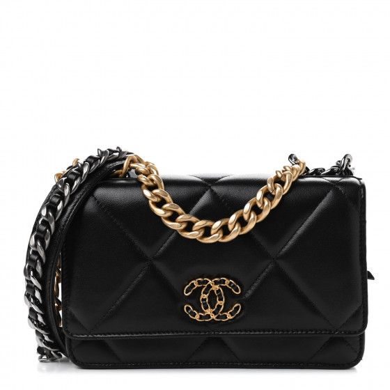 CHANEL

Lambskin Quilted Chanel 19 Wallet On Chain WOC Black | Fashionphile