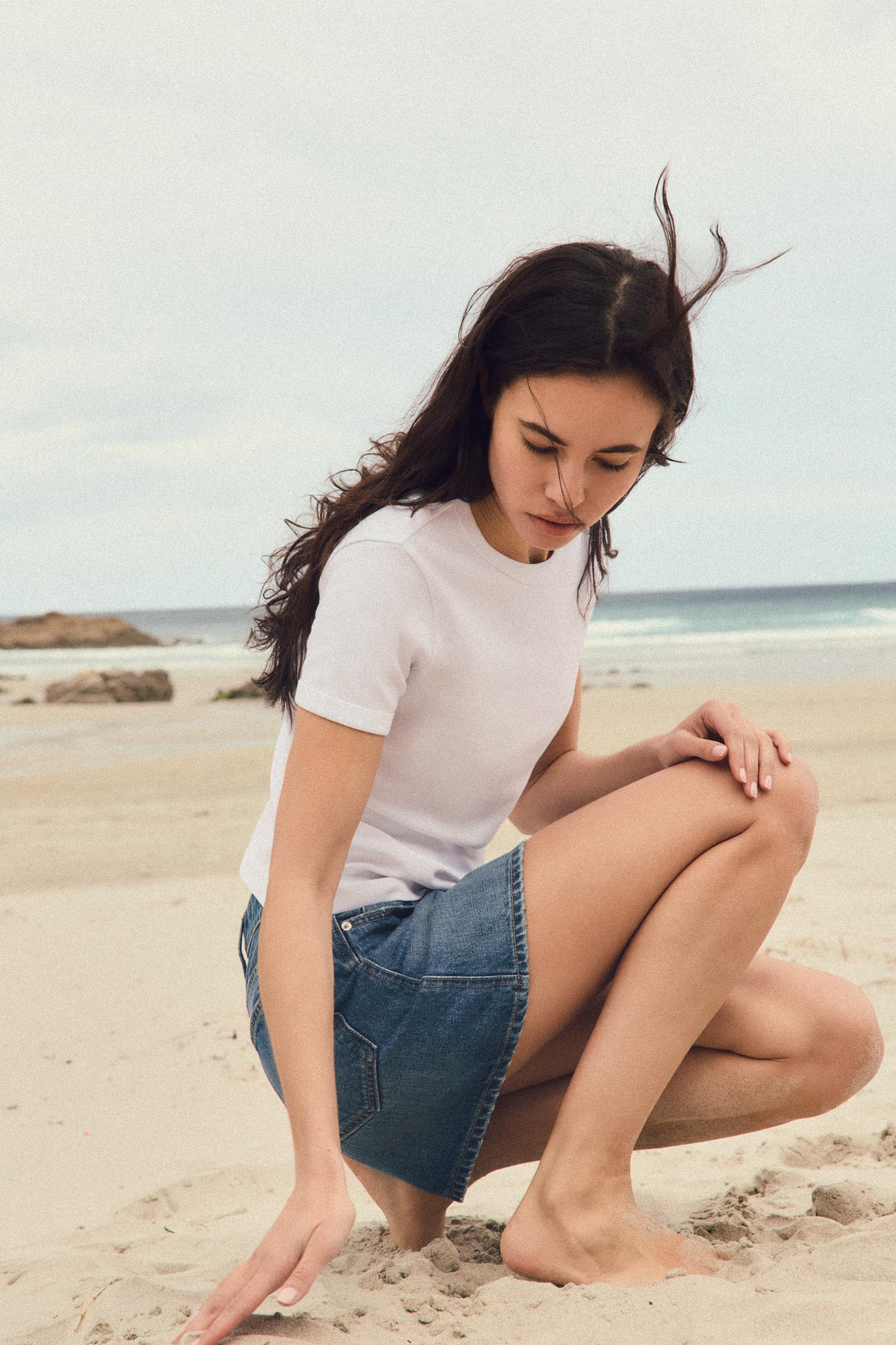 BACK SEAMED T-SHIRT | Zara US