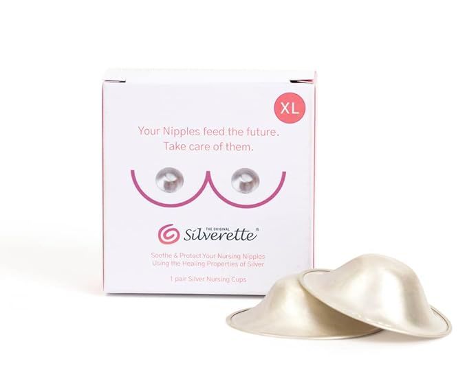 SILVERETTE XL The Original Silver Nursing Cups - Soothe and Protect Your Nursing Nipples -Made in... | Amazon (US)