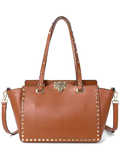 Studded Grained Leather Tote | Gilt & Gilt City