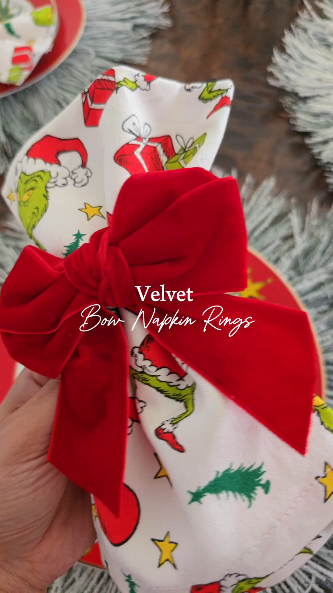 Velvet Bow Napking Rings | Holiday Table Ideas | Grinchmas 

#LTKHoliday #LTKfoodie #LTKFindsUnder50