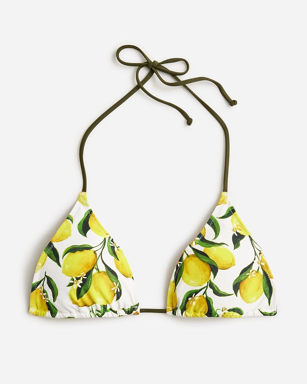 Perfect string bikini top in limoncello | J.Crew US