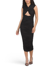 Heidi Twist Neckline Dress | Marshalls