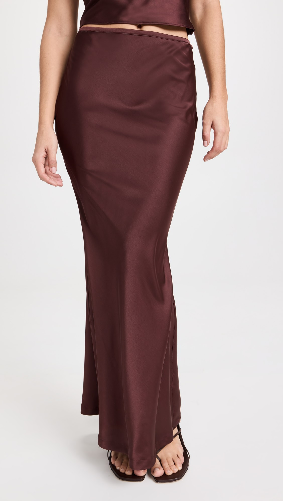Hudson Satin Maxi Skirt | Shopbop