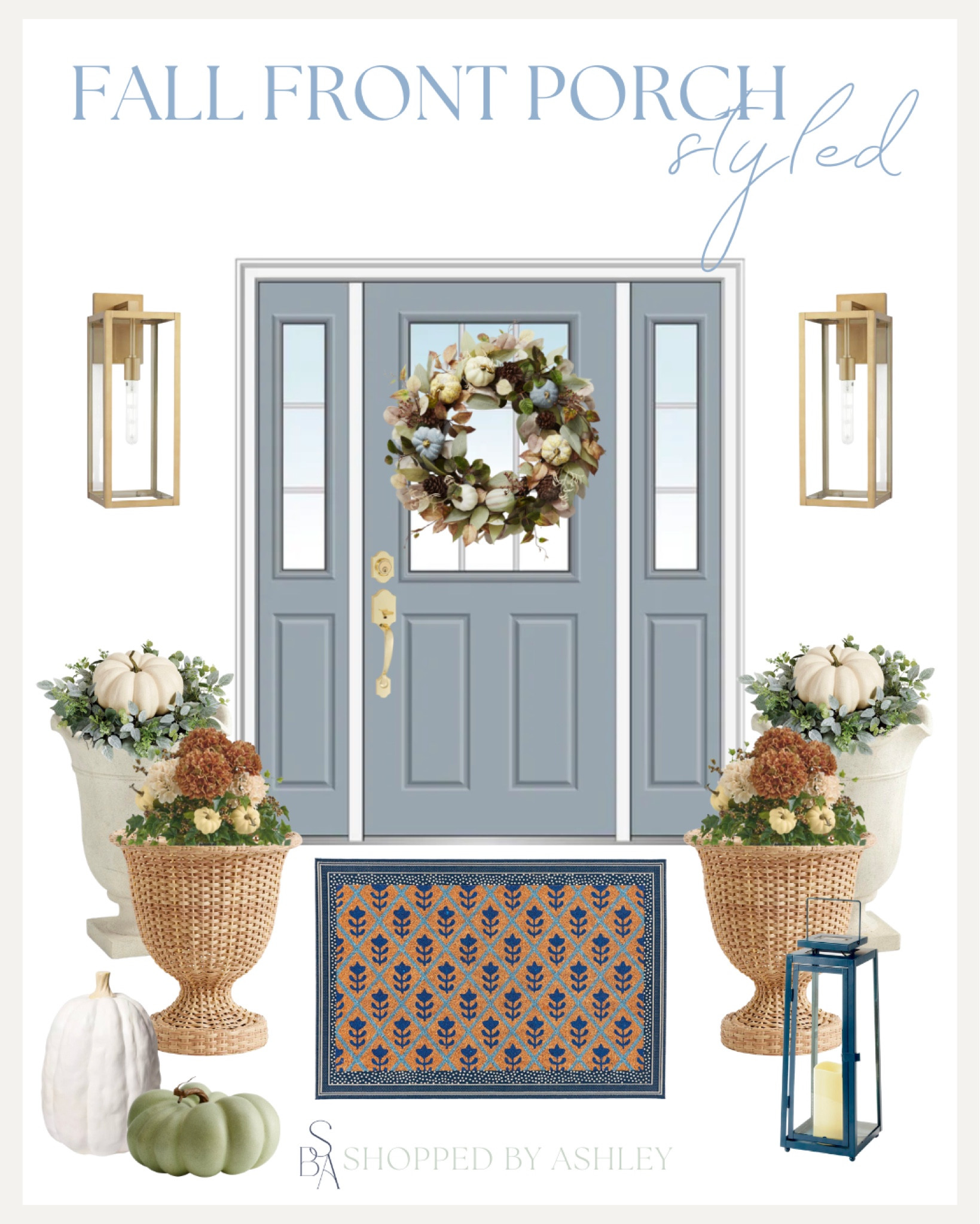 Front porch inspiration for fall! 

Grandmillennial, front porch, porch styling, fall decor, fall outdoor decor, wreath, pumpkin planter, pumpkin wreath, fall door mat, fall pumpkins, fake pumpkins, faux pumpkins 

#LTKHoliday #LTKSeasonal #LTKhome