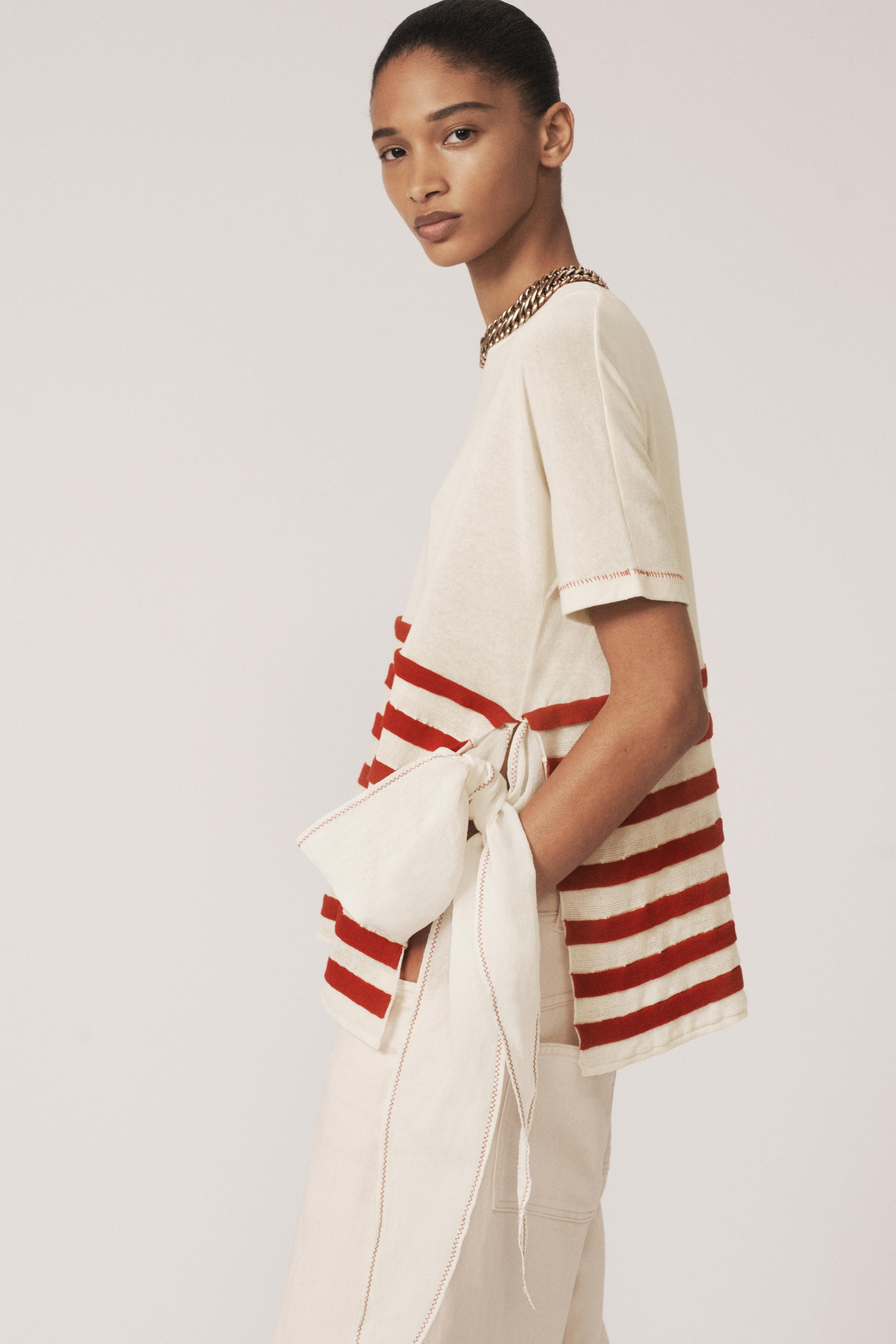 ASYMMETRIC STRIPED KNIT TOP - THE ITEM ZARA WOMAN | Zara US