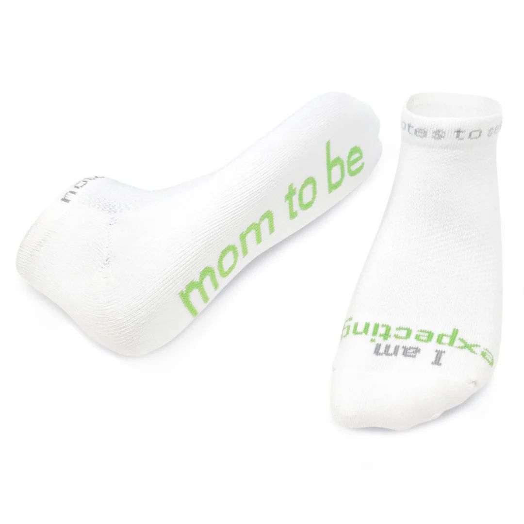 I am expecting - mom to be™ - white low-cut socks | notes to self