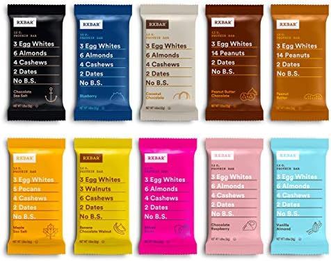 RXBAR, Best Seller Variety Pack, Protein Bar, Gluten Free, 1.83 Ounce (Pack Of 30) | Amazon (US)
