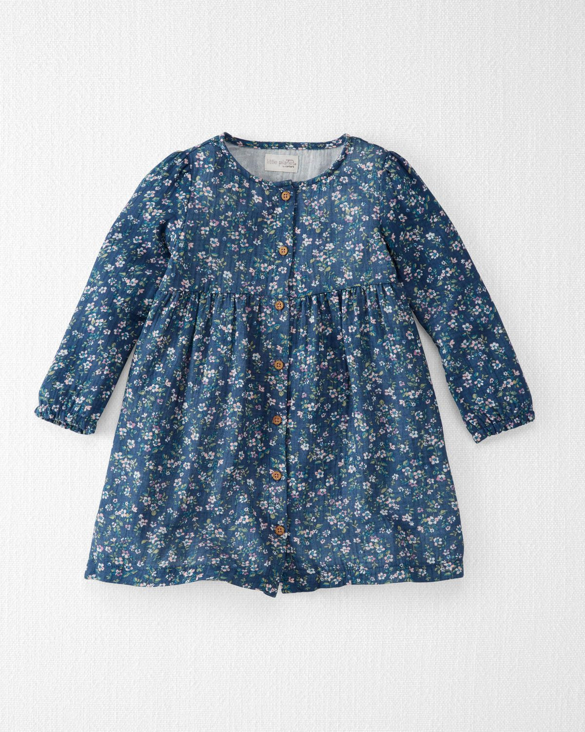 Blue Meadow Toddler Organic Cotton Gauze Dress | carters.com | Carter's