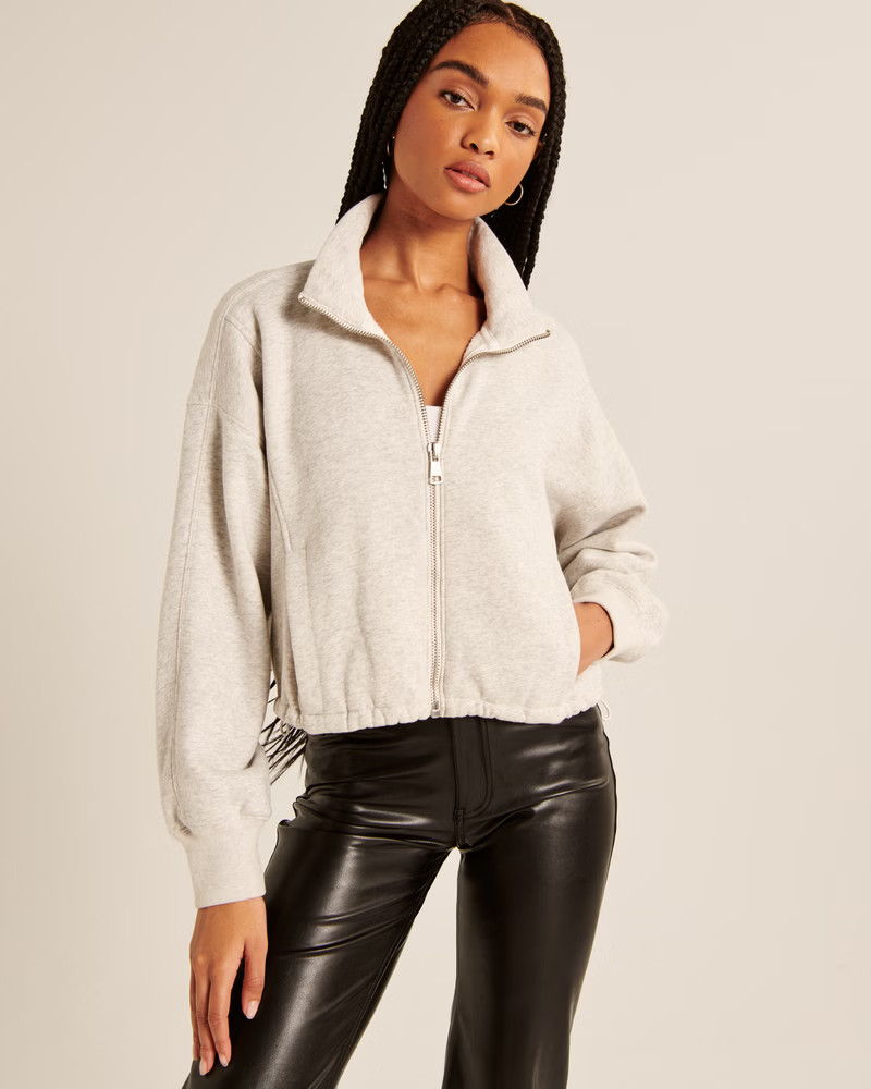 Essential Mini Sunday Mock Full-Zip | Abercrombie & Fitch (US)