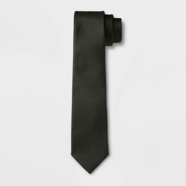 Men's Textured Solid Tie - Goodfellow & Co™ Green | Target