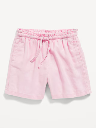 Linen-Blend Pull-On Shorts for Toddler Girls | Old Navy (US)