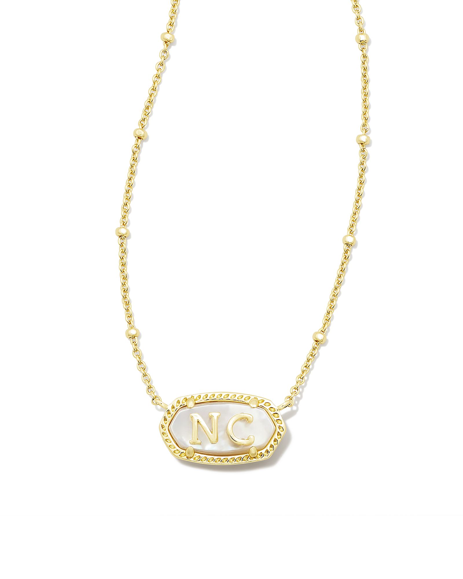 Elisa Gold North Carolina Necklace in Ivory Mother-of-Pearl | Kendra Scott