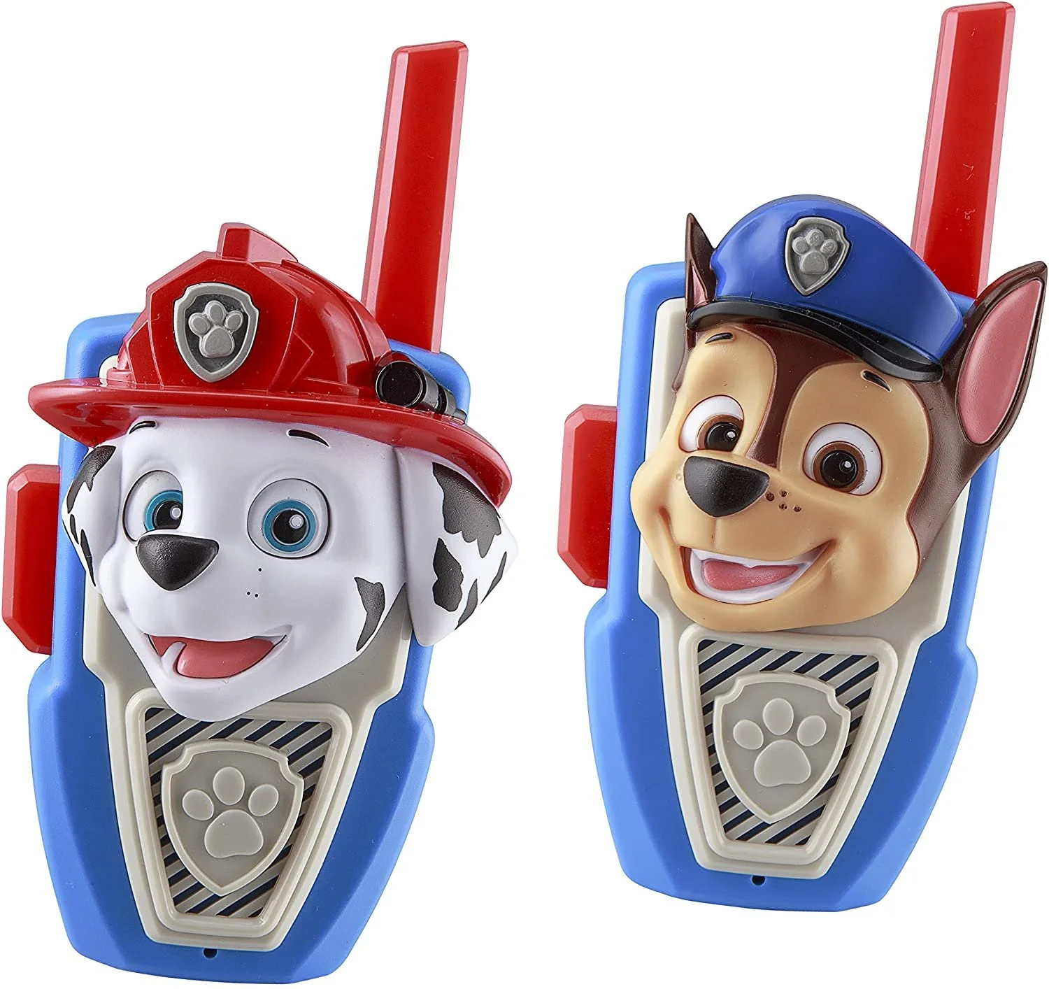 Paw Patrol Walkie Talkies, Marshall & Chase Set of 2 - Push to Talk Button, Children Ages 3+ | Walmart (US)