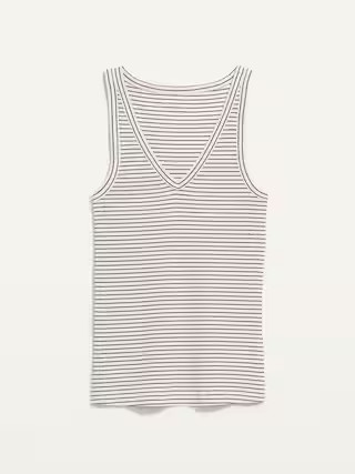 Sleeveless Striped Rib-Knit Tank Top for Women | Old Navy (US)