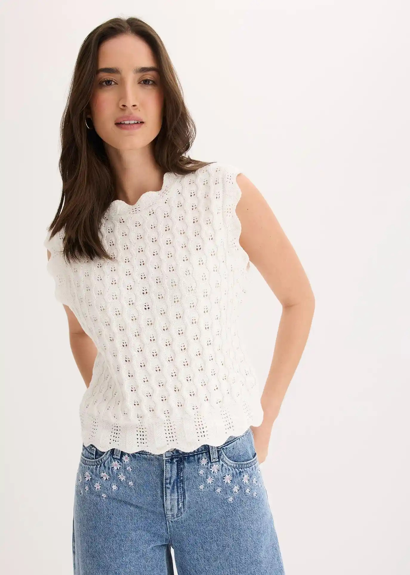 Top en maille 100% coton, Classique | Bonprix FR
