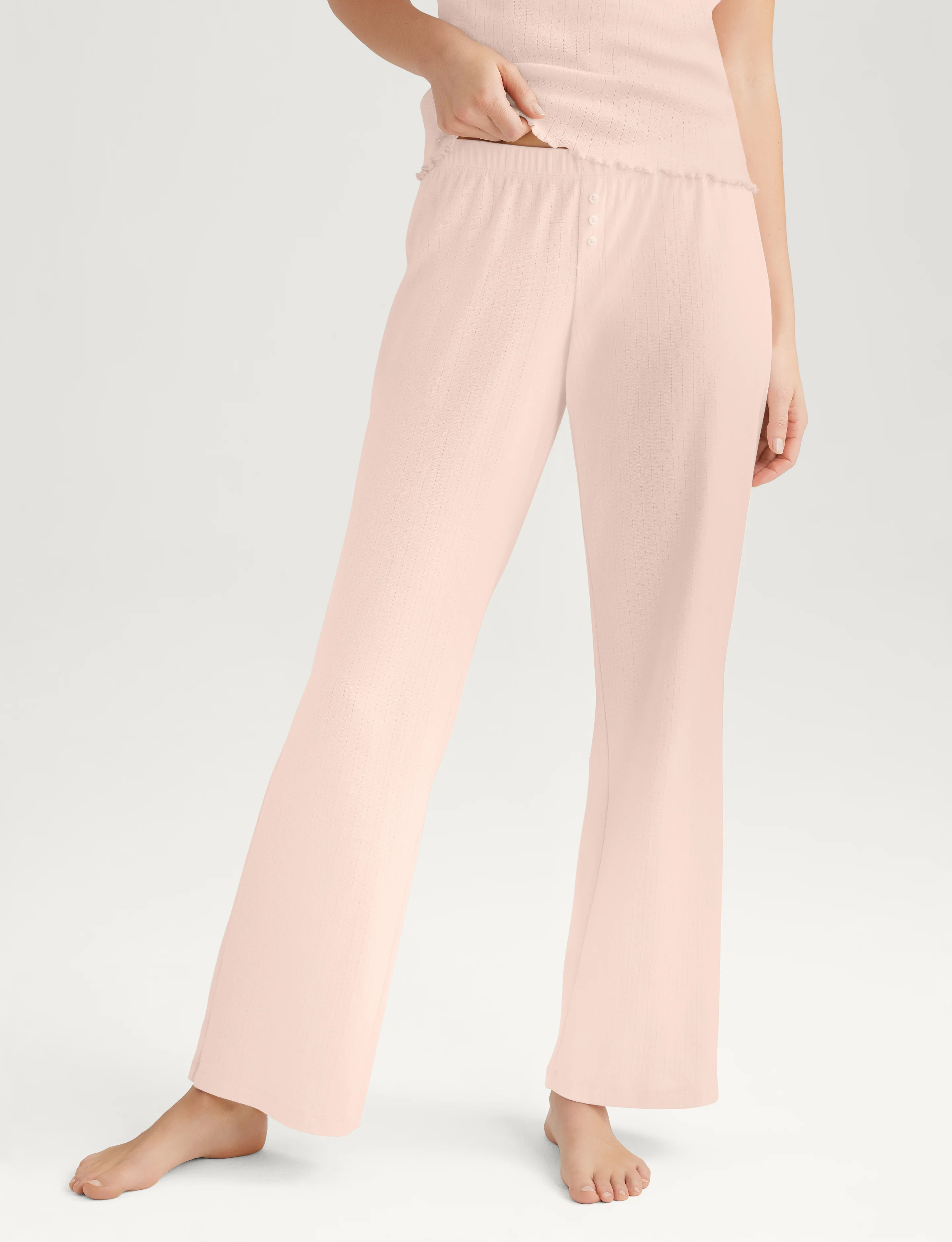 Women's Cotton Pointelle Rib Pant | Tommy John