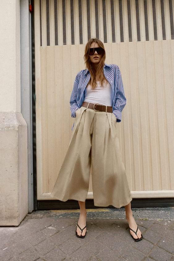 BELTED CULOTTES | Zara US