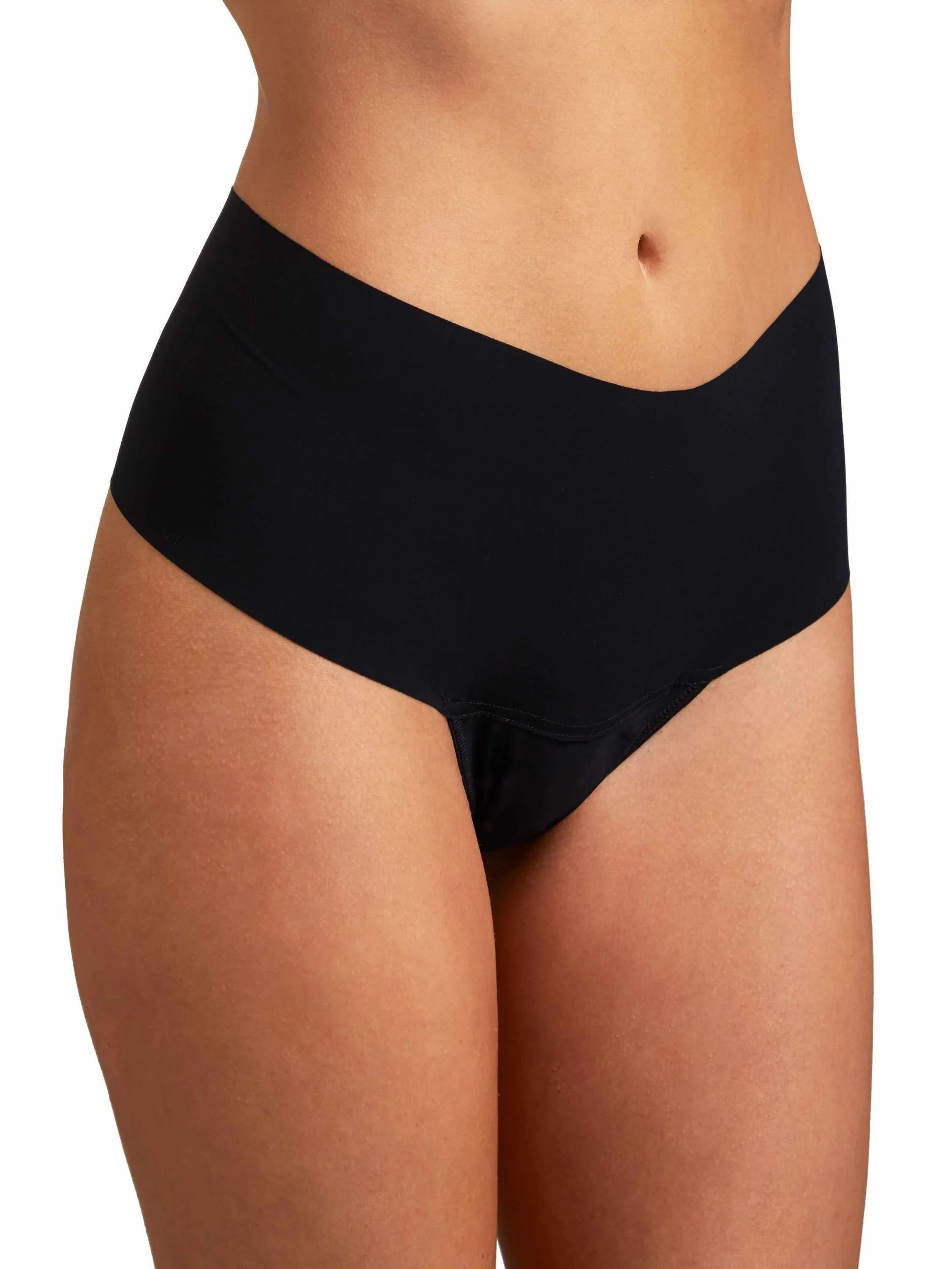 BreatheSoft™ High Rise Thong Black | Hanky Panky