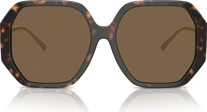 Tory Burch 57mm Irregular Sunglasses | Nordstrom | Nordstrom