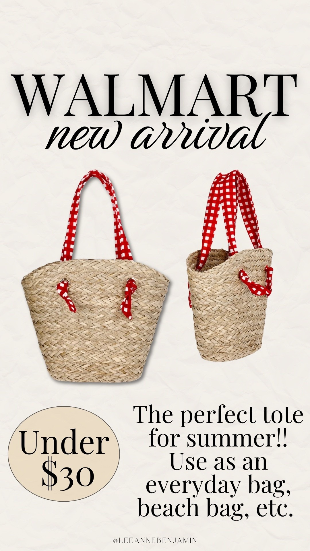 The perfect tote from Walmart for summer!!

#LTKootd #LTKSaleAlert #LTKSeasonal