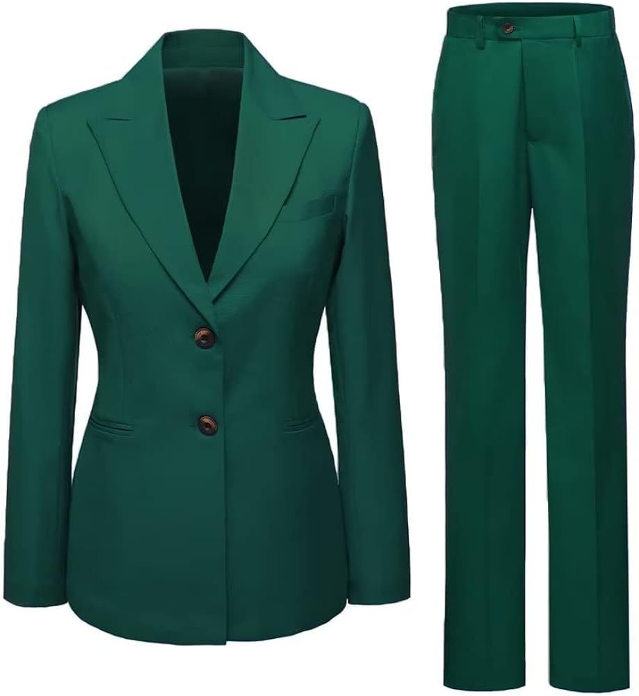 Women's Suits 2 Piece Office Casual Long Sleeved Work Suit Set Business Professional Attire Women... | Amazon (US)