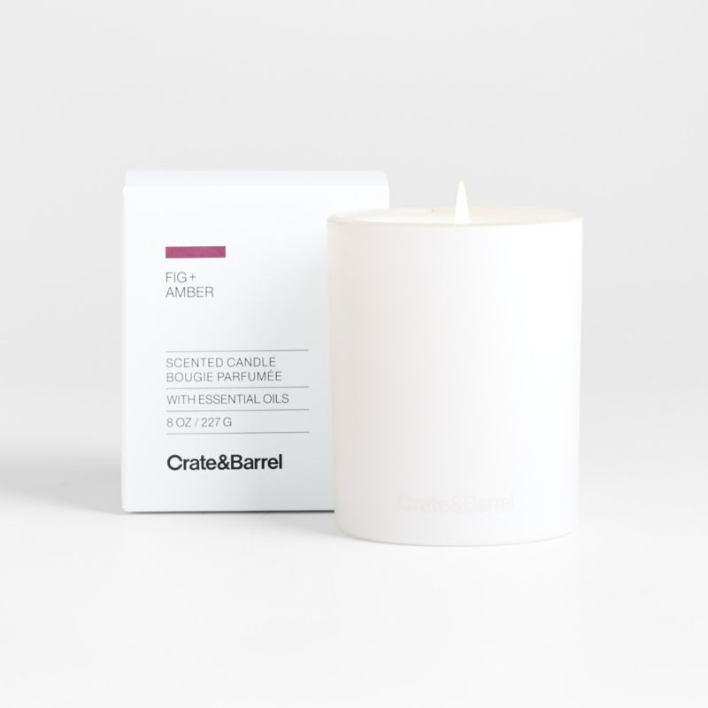 Fig + Amber Candle + Reviews | Crate & Barrel | Crate & Barrel