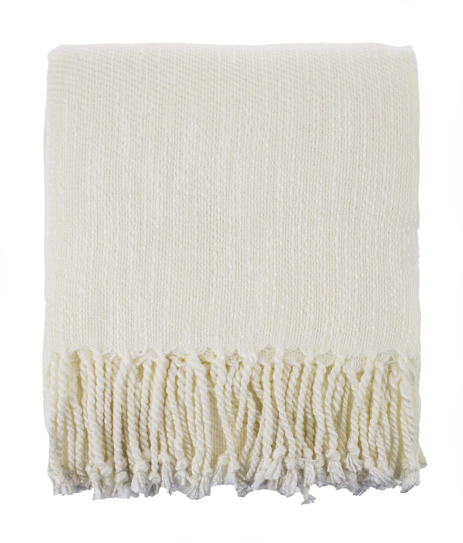Fennco Styles Woven Classic Chunky Yarn Fringe Throw Blanket | Walmart (US)