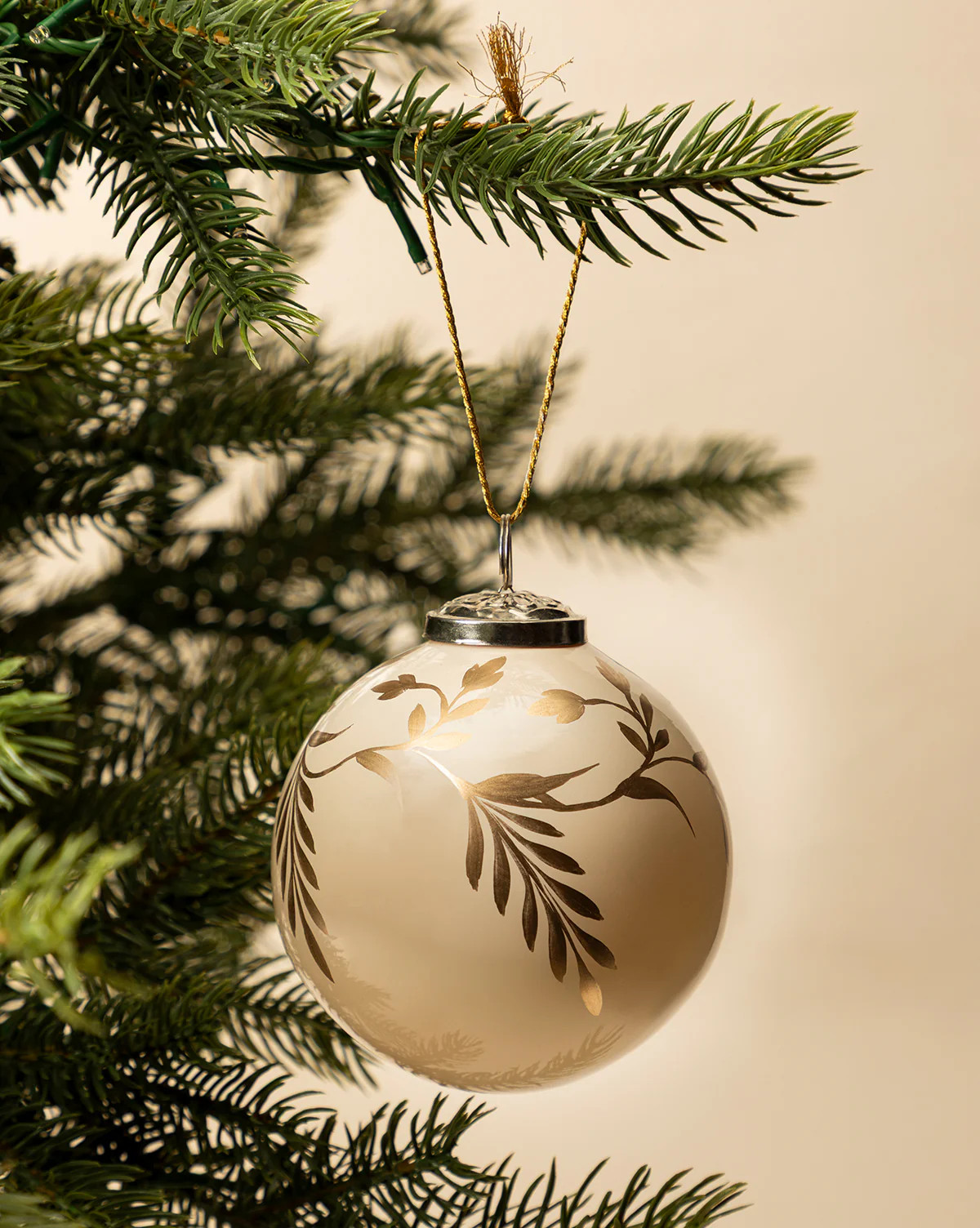 4" Hand-Painted Vine Glass Bauble | McGee & Co. (US)