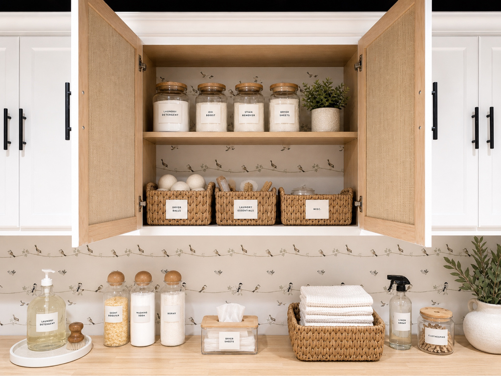 My basement laundry organization. My favorite Amazon organization items and labels. 🖤 #laundryorganizationideas #laundryorganization