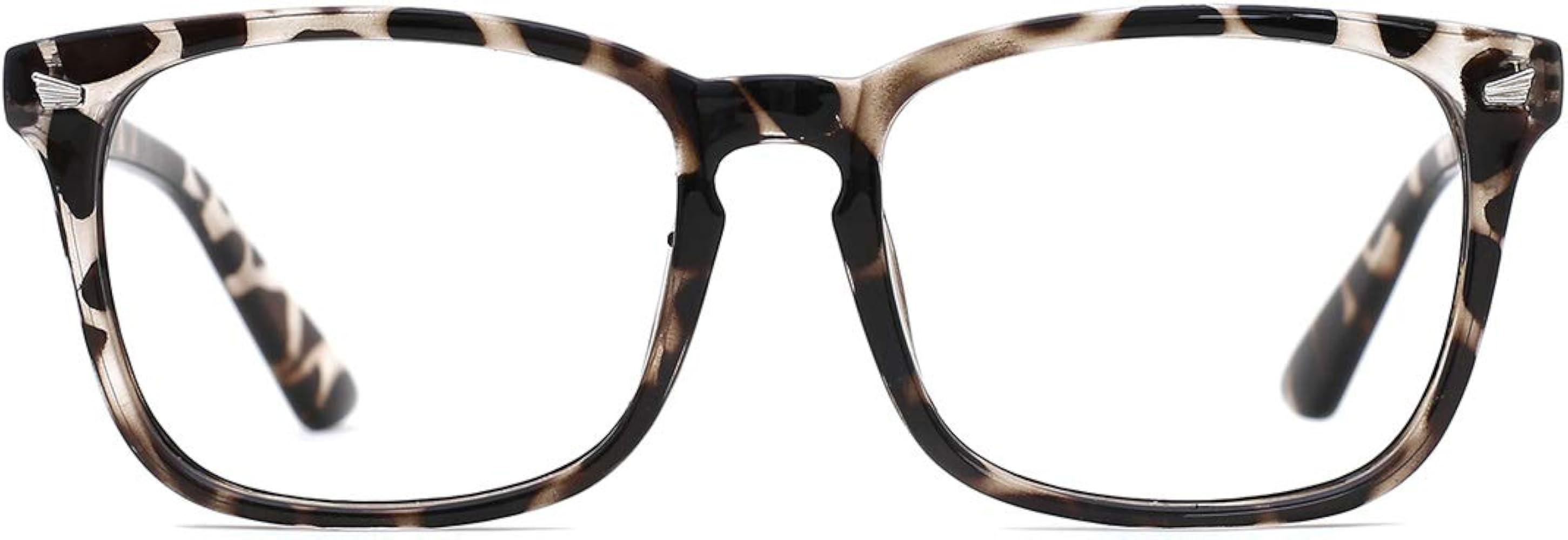 Blue Light Blocking Glasses Square Nerd Eyeglasses Frame Anti Blue Ray Computer Game Glasses | Amazon (US)