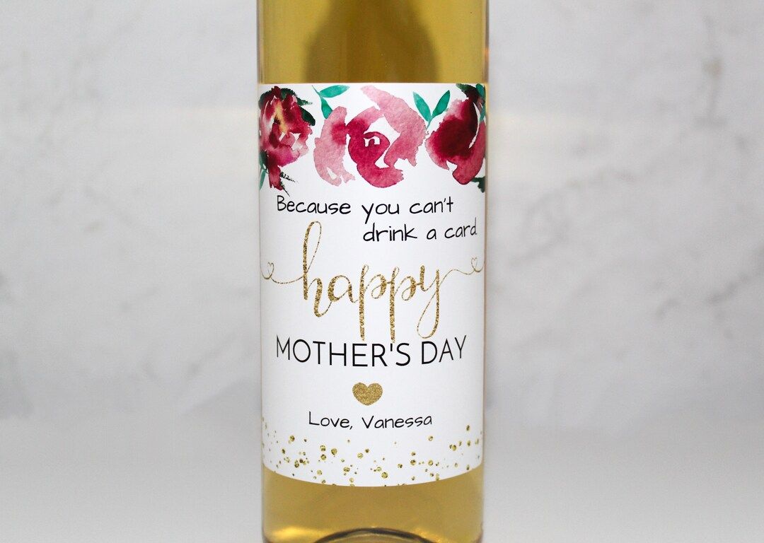 Mother's Day Wine Label  Custom Mother's Day Gift  - Etsy | Etsy (US)