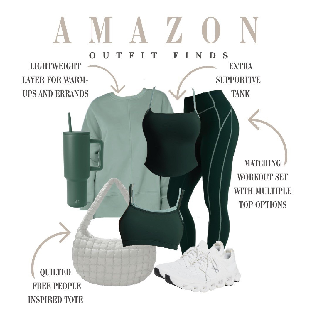 This Amazon matching workout set makes getting dressed effortless. Supportive, comfortable, and ideal for workouts, errands, or lounging.


#LTKmomlife #LTKSeasonal #LTKOver40