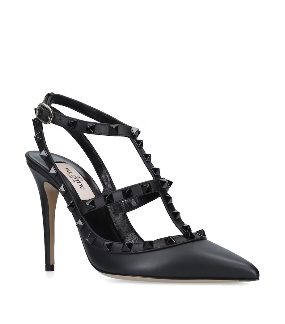 Leather Rockstud Heels 100 | Harrods