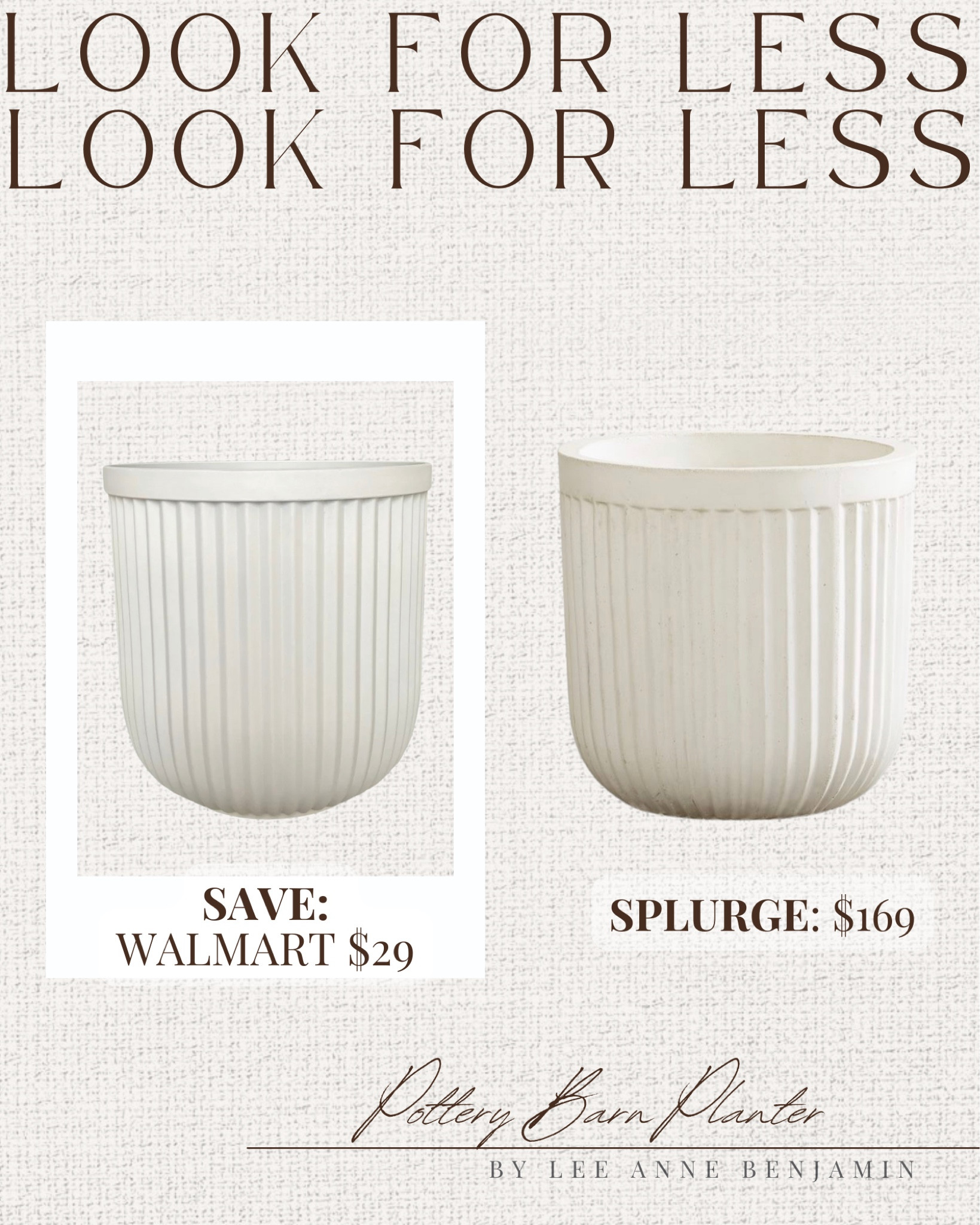 Look for less Pottery Barn planter at Walmart! Such a good find.

#LTKSpringSale #LTKsalealert #LTKhome