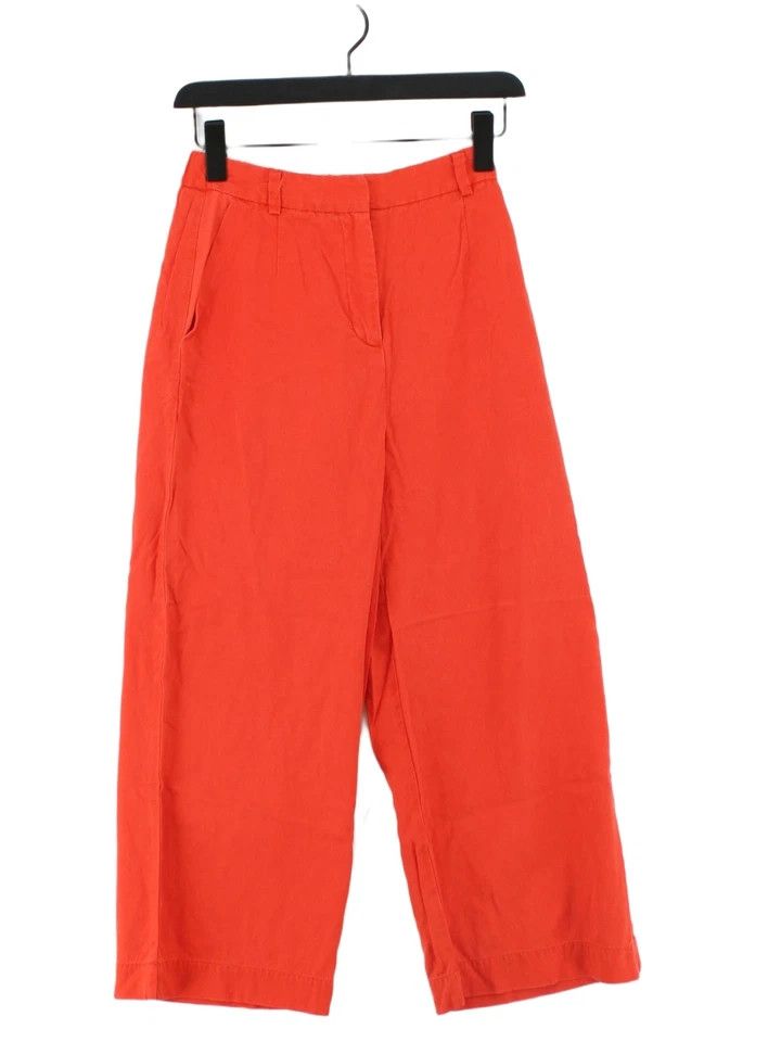 Selected Femme Women's Trousers UK 8 Orange 100% Lyocell Modal Wide-Leg Chino | eBay UK