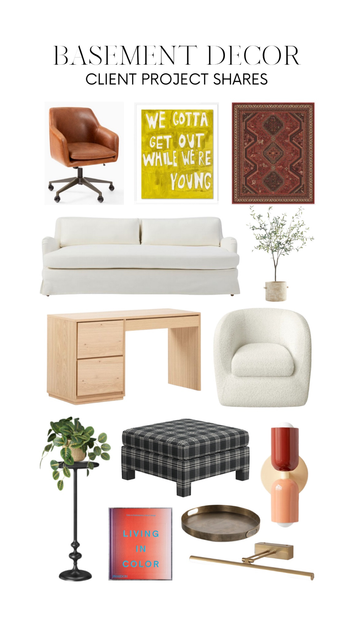 Ready for a basement upgrade? Shop my client’s design for pops of color and cozy textures #interiordesign #homedecor #basementdecor

#LTKhome #LTKFind