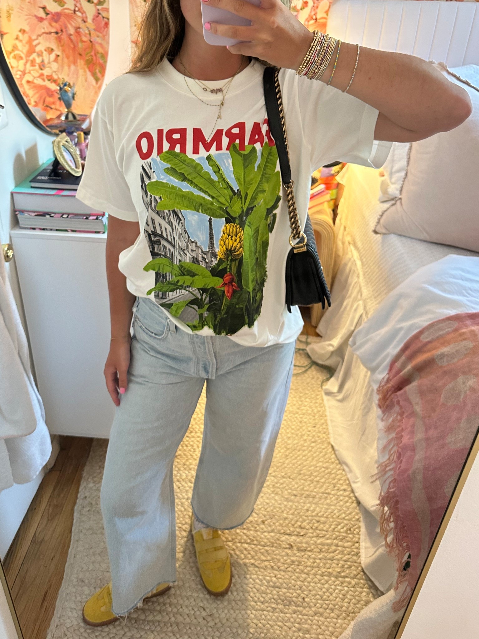Monday ootd 🍌 loving bold graphic tees recently 

#LTKStyleTip #LTKSeasonal