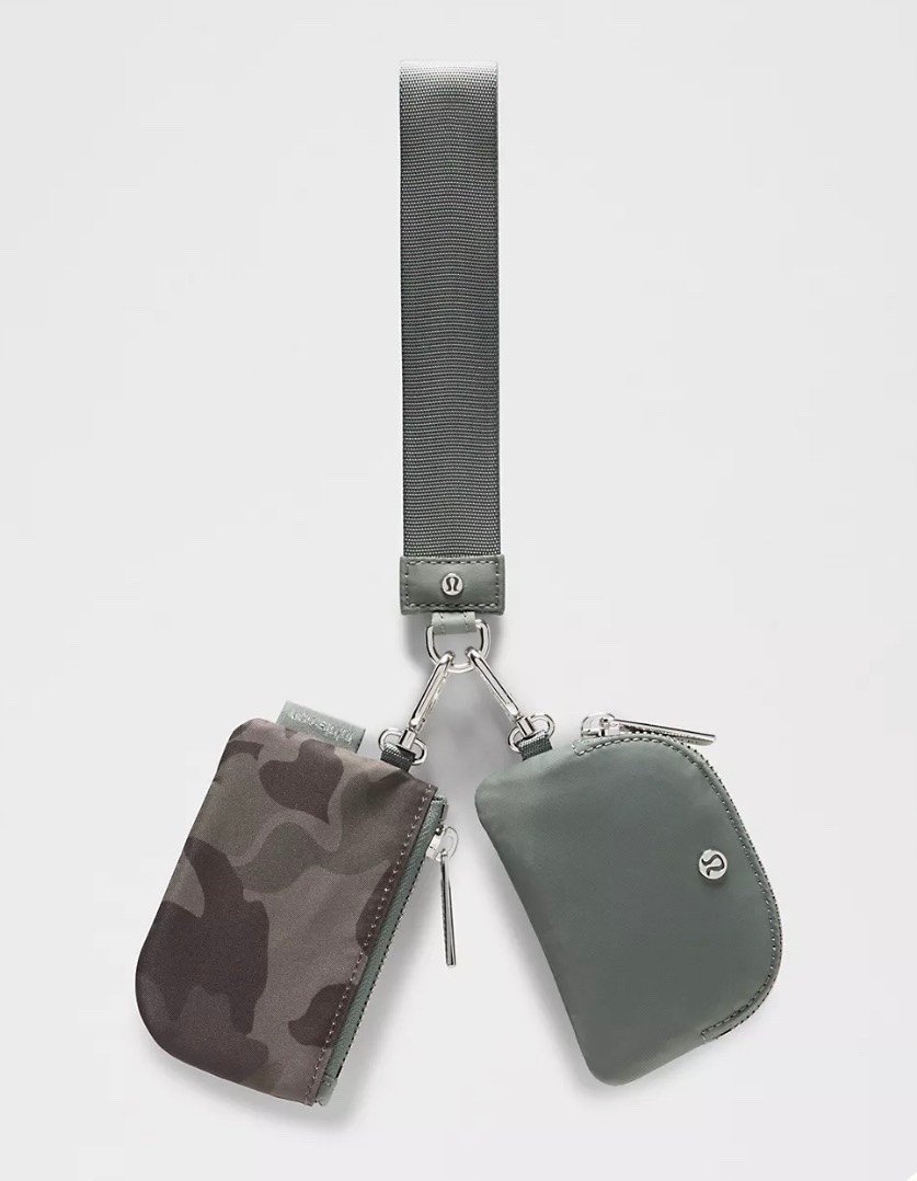 Camo is incredibly popular again, and Lululemon has a super rare markdown today on the Dual Wristlet Set in this trending pattern! Super handy item that can be used together, or pouches can be clipped off to use separately or throw in a bag. Great for gifting - ships free also!

#LTKSaleAlert #LTKActive #LTKootd