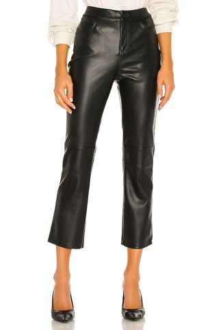 Sanctuary Leather Like Kick Crop Pant in Black from Revolve.com | Revolve Clothing (Global)