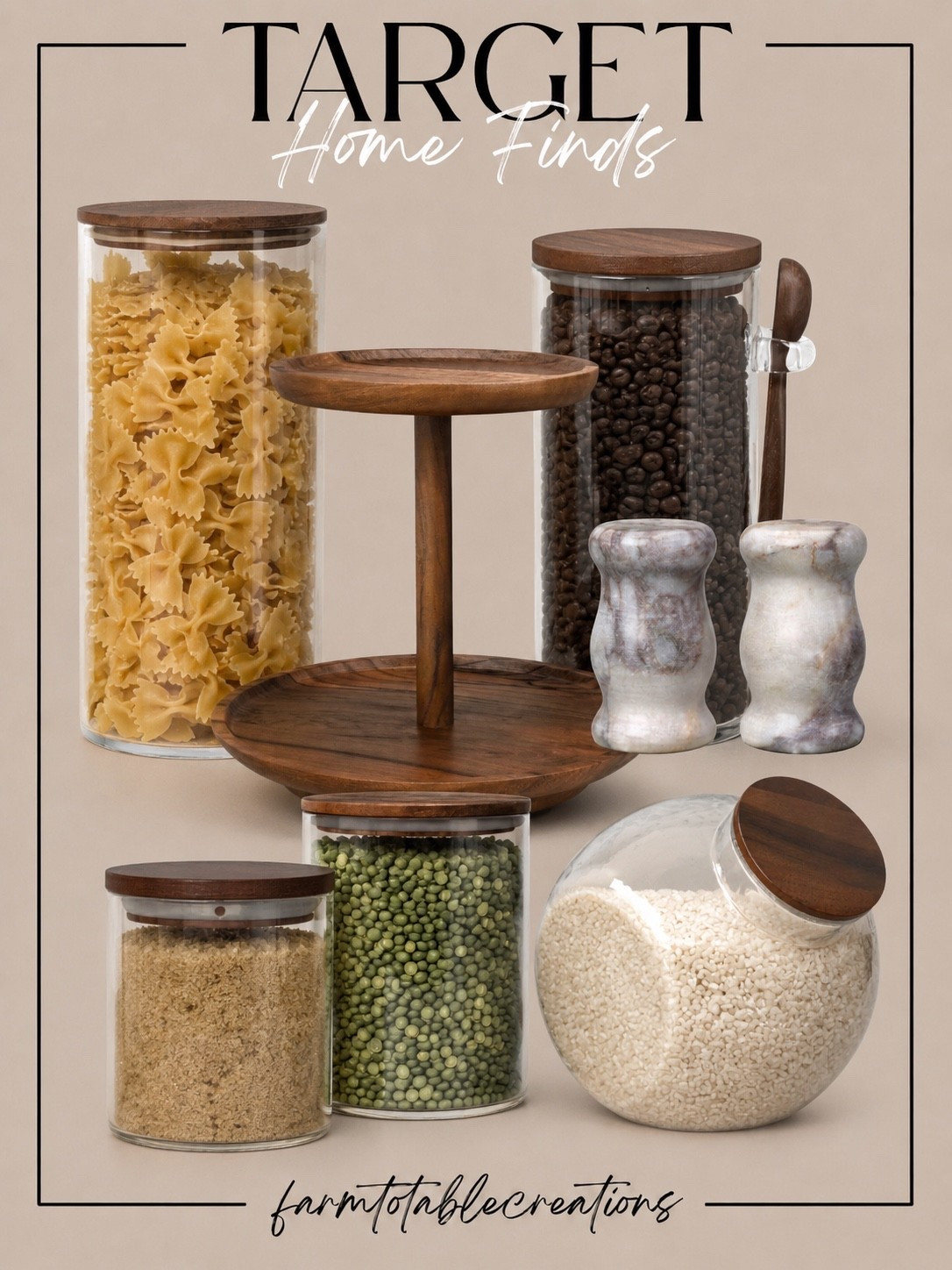 Kitchen Storage You’ll Actually Want on Display 🤎

Turn everyday pantry staples into beautiful decor with these timeless kitchen storage finds. Glass canisters, rich wood accents, marble salt and pepper shakers, and a tiered tray make organizing your kitchen feel elevated, functional, and effortlessly cozy.

Follow @farmtotablecreations on Instagram for more cozy home finds and trending decor.

#LTKHome #TargetHome #TargetFinds #KitchenDecor #KitchenOrganization #PantryOrganization #KitchenStorage #GlassCanisters #ShelfStyling #NeutralHome #ModernFarmhouse #HomeDecor #CozyHome #HomeFinds #KitchenInspo

#LTKHome
