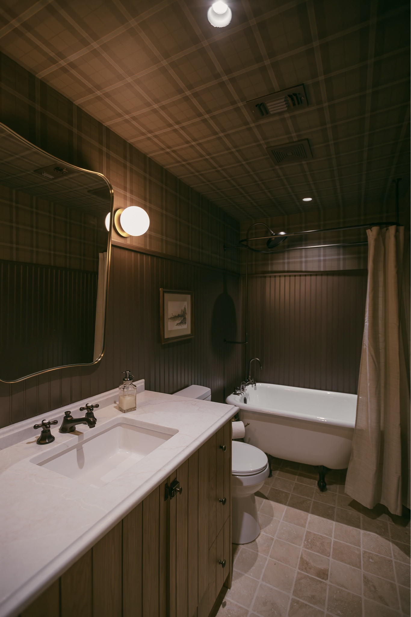 Vintage charming bathroom 

Clawfoot tub, shower, faucet, vanity, mirror, globe light, brass, brass mirror, oil rubbed bronze 

#LTKSaleAlert #LTKHome