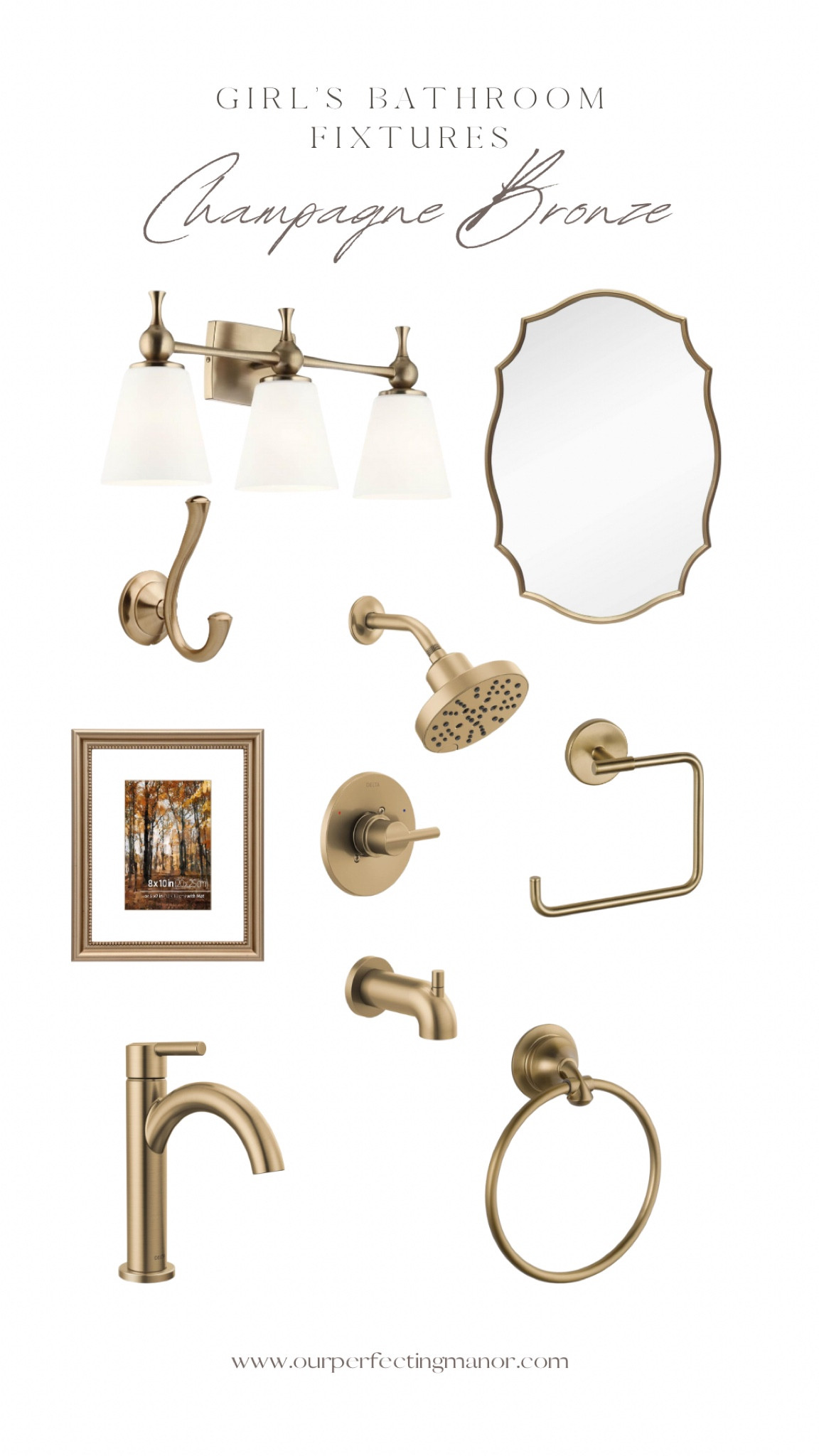 Champagne bronze fixtures and accessories from Amazon! #bathaccessories

#LTKHome