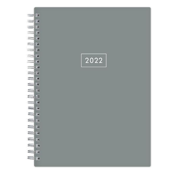 2022 PRO Planner 5.875&#34;x8.625&#34; Notes Weekly/Monthly Wirebound Slate - Blue Sky | Target
