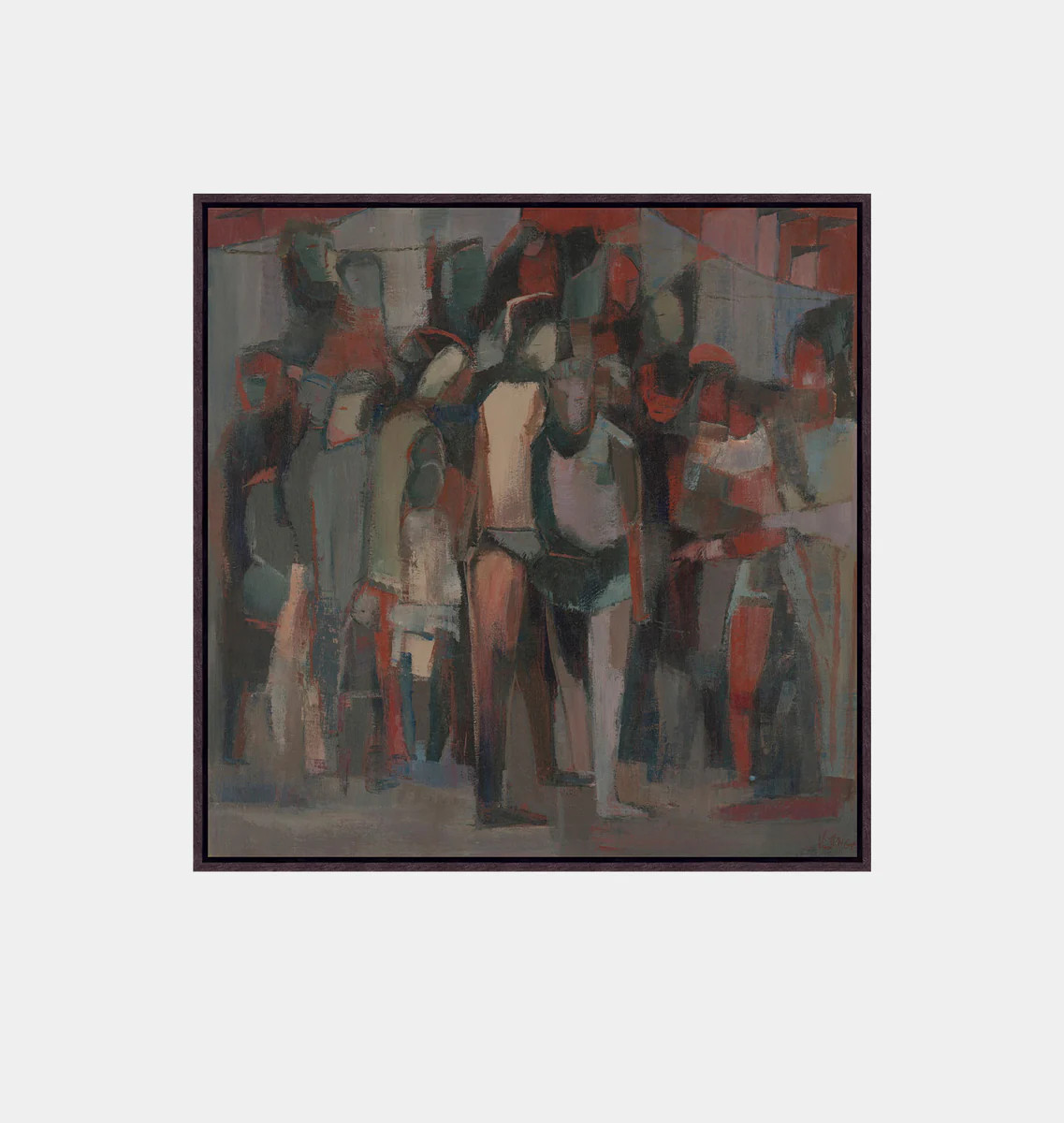 Crowded Street Framed Print | Amber Interiors