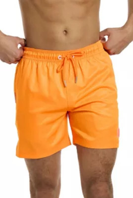 OppoSuits Men's Neon Vivid Orange Swimshort, Medium | Belk