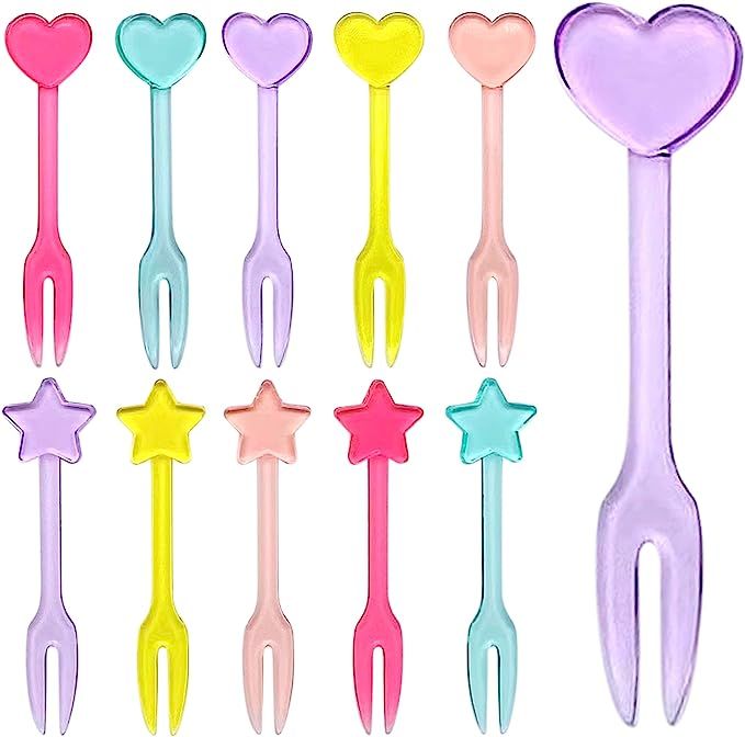GET FRESH Forks for Kids – 30 - Picks for Kids Fruit Forks Bento Box Picks Reusable Mini Toothp... | Amazon (US)